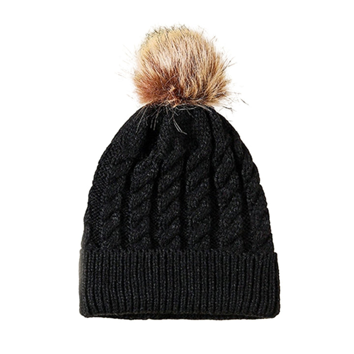 Thermal Beanie Hat Stay Warm Stylish Parent-Child Autumn Winter Cold-proof Fine Workmanship Hat for Cold Weather Image 2