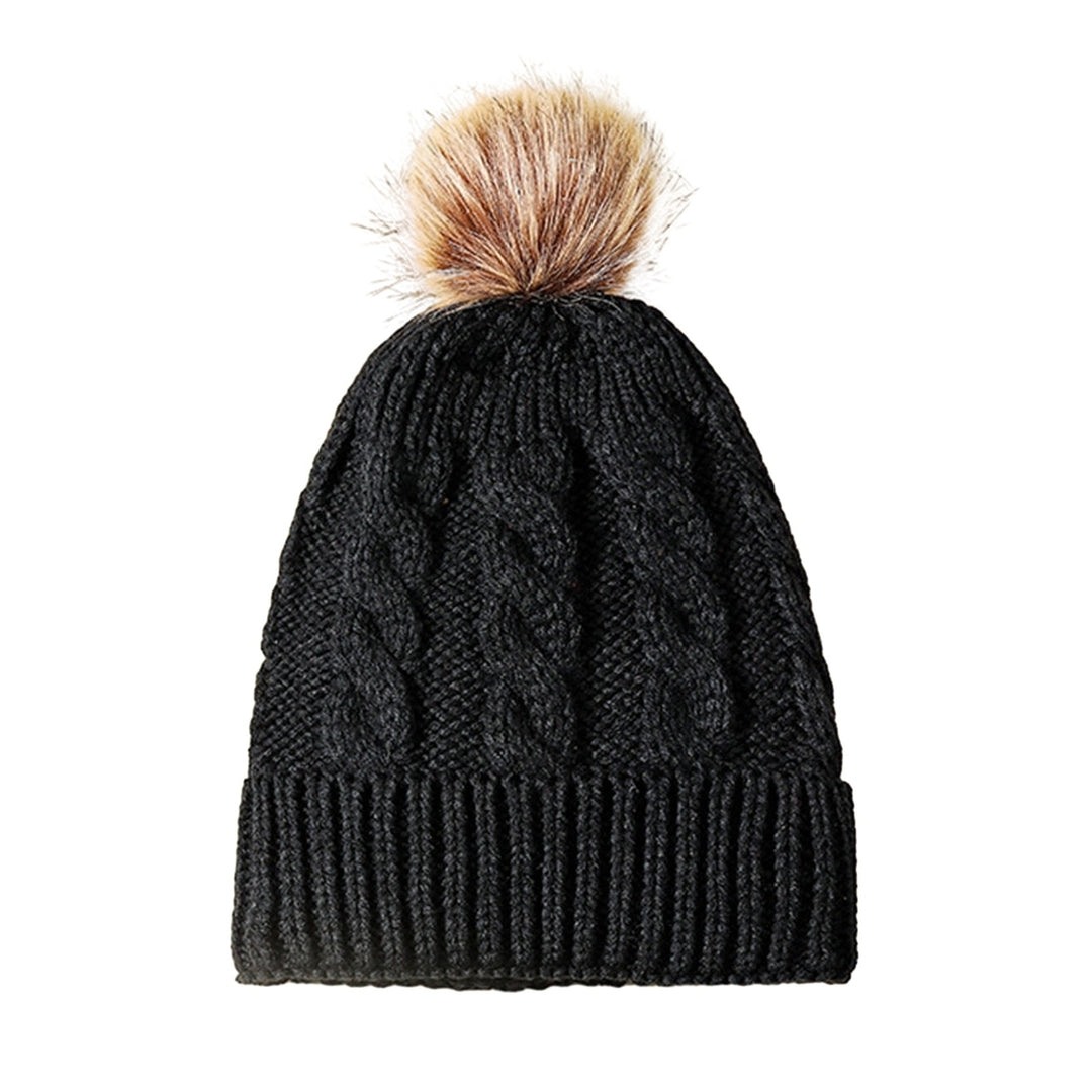 Thermal Beanie Hat Stay Warm Stylish Parent-Child Autumn Winter Cold-proof Fine Workmanship Hat for Cold Weather Image 3