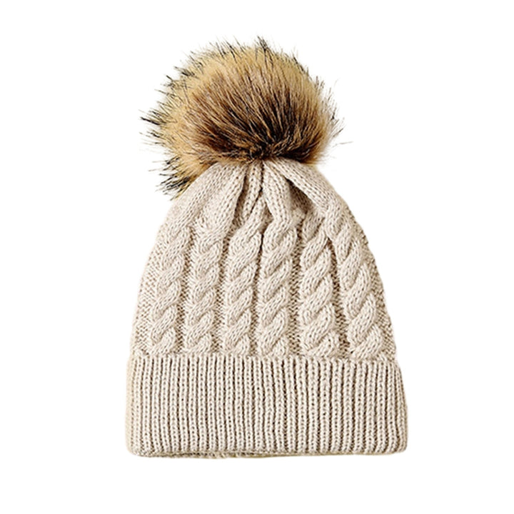 Thermal Beanie Hat Stay Warm Stylish Parent-Child Autumn Winter Cold-proof Fine Workmanship Hat for Cold Weather Image 6