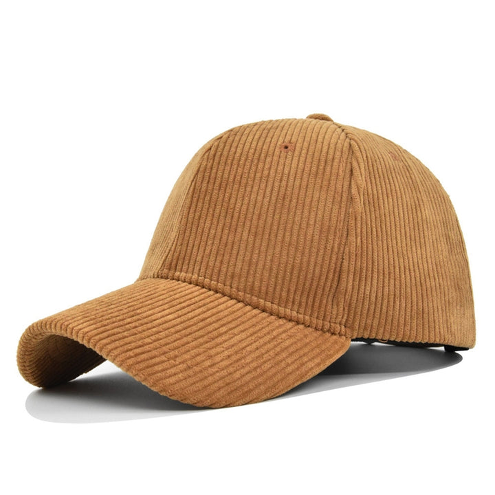 Unsiex Baseball Hat Striped Texture Adjustable Buckle Solid Color Long Curled Brim Sun Protection Ponytail Holder Casual Image 7