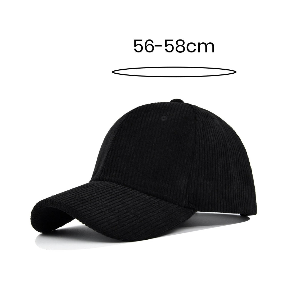 Unsiex Baseball Hat Striped Texture Adjustable Buckle Solid Color Long Curled Brim Sun Protection Ponytail Holder Casual Image 9