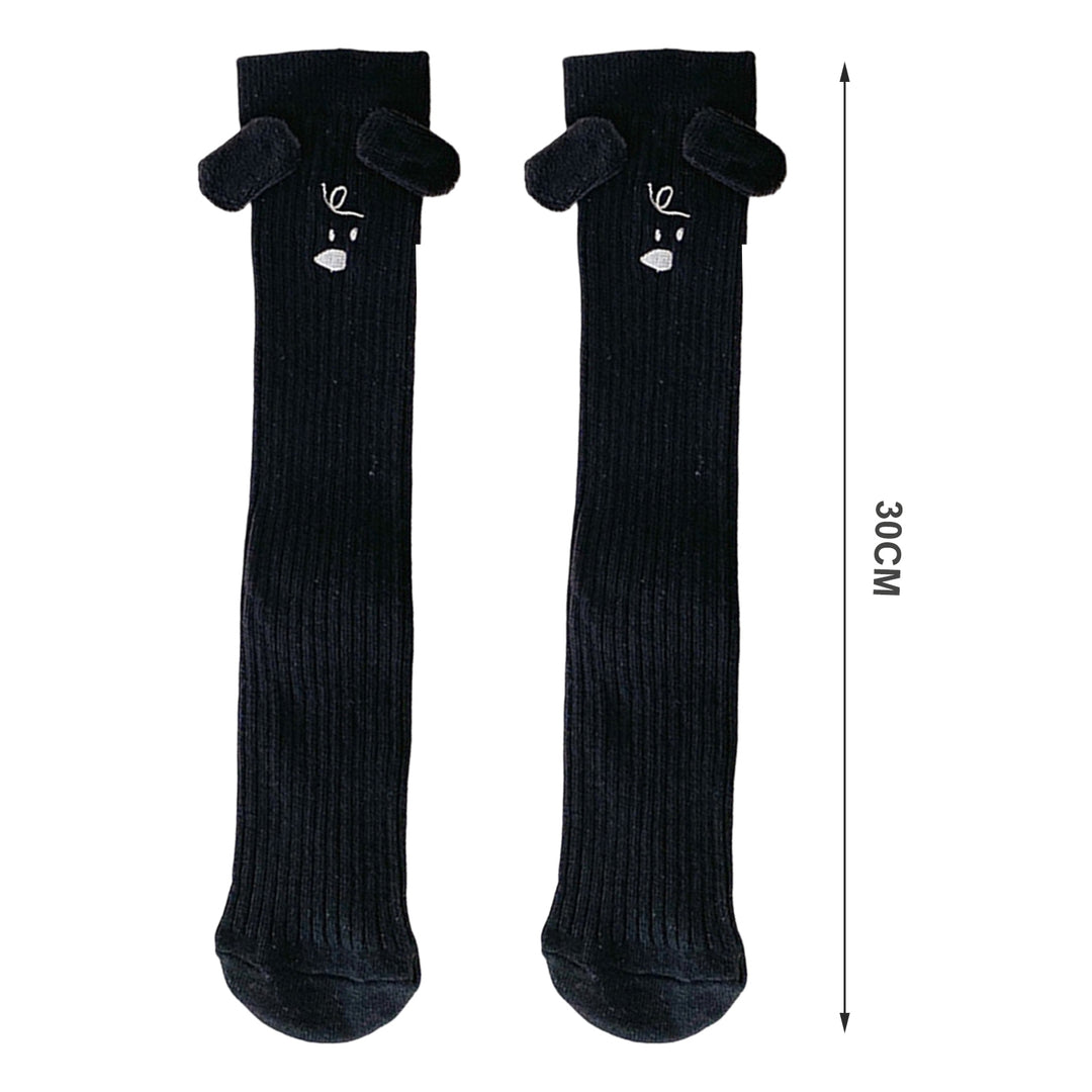 1 Pair Children Socks Soft Breathable Comfortable Easy to Wear Adorable Puppy Pattern High Tube Socks for Kids Image 8