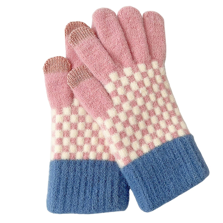 1 Pair Touch Screen Gloves Cozy Stylish Thickened Full Finger Gloves for Winter Cycling Outdoor Activities Image 4