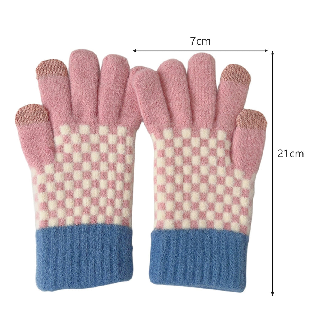 1 Pair Touch Screen Gloves Cozy Stylish Thickened Full Finger Gloves for Winter Cycling Outdoor Activities Image 11