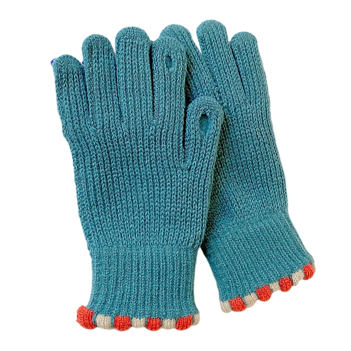 1 Pair of Women Knitted Winter Gloves Thickened Warm Breathable Acrylic Yarn Split Finger Touch Screen Stylish Gloves Image 7