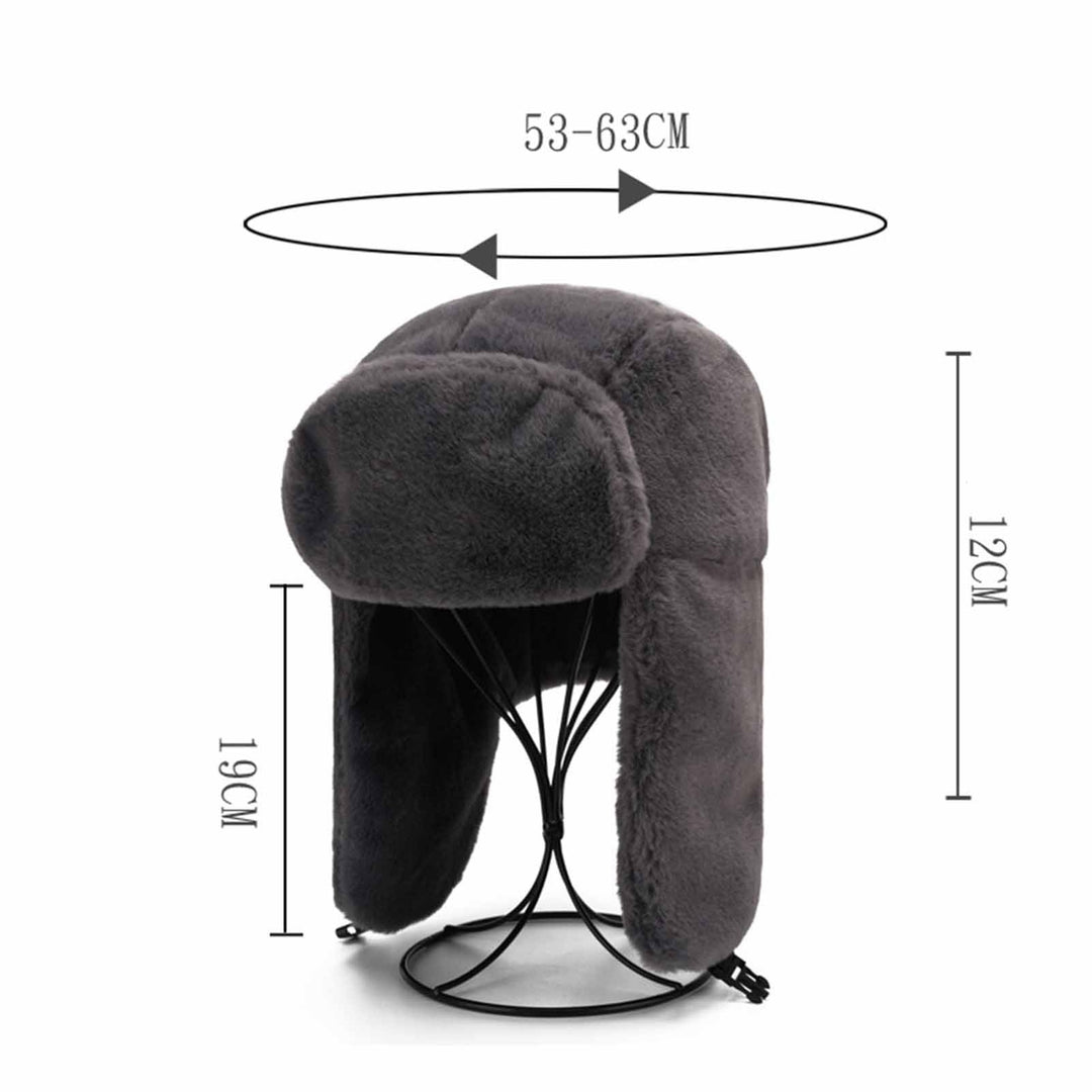 Autumn Winter Women Men Thickened Plush Lei Feng Hat Earflap Design Outdoor Riding Solid Color Warm Casual Hat Image 12