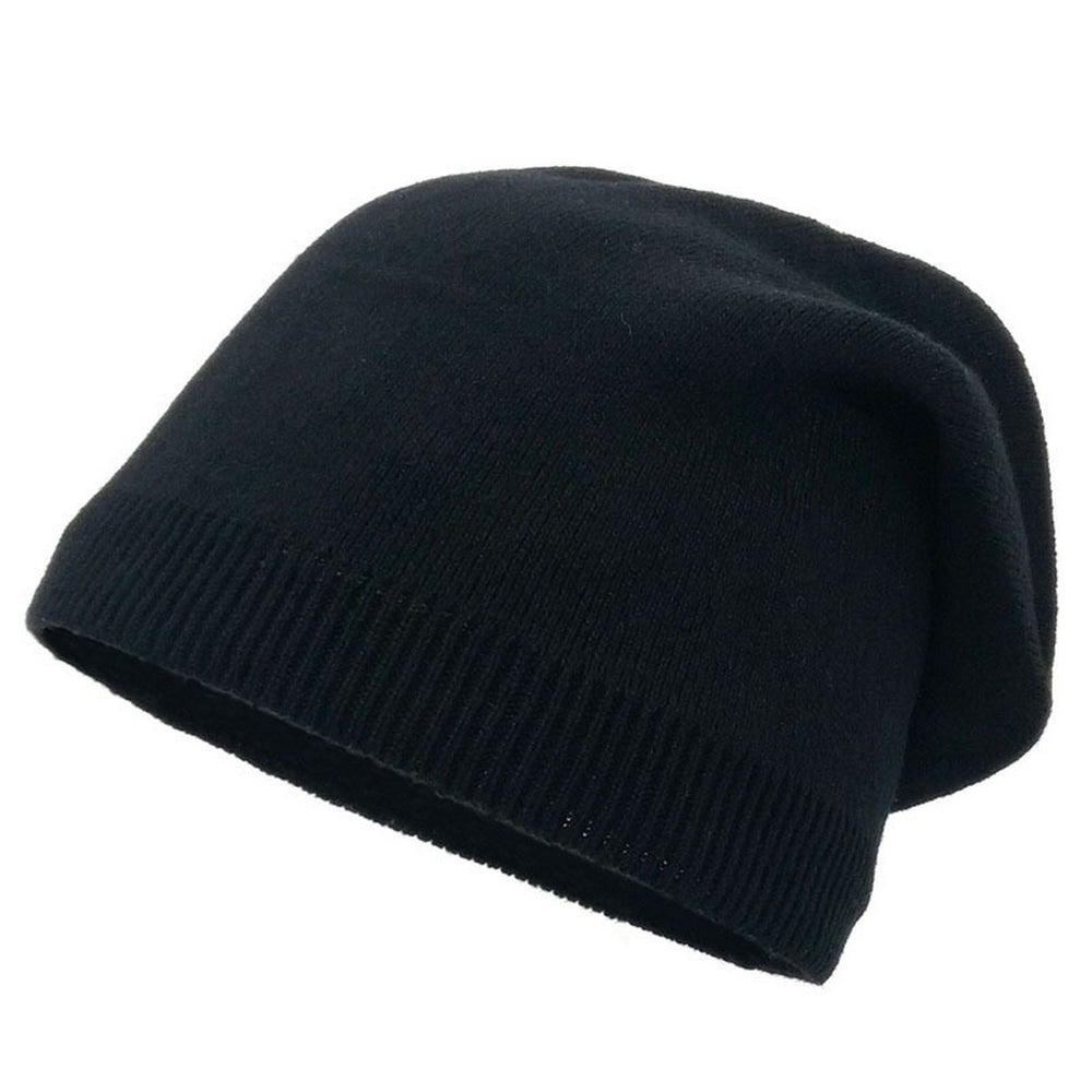 Stylish Warm Autumn Winter Knitted Hat Solid Color Thickened Soft Touch Cold Proof Fashion Bonnet Hat Image 2