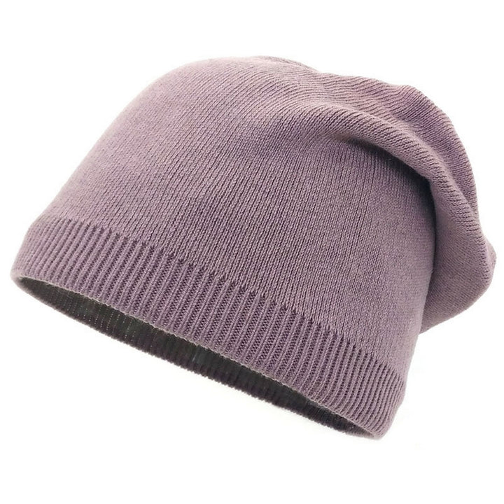 Stylish Warm Autumn Winter Knitted Hat Solid Color Thickened Soft Touch Cold Proof Fashion Bonnet Hat Image 3