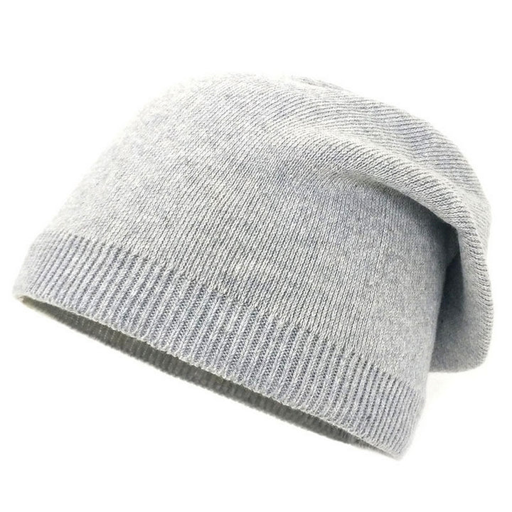 Stylish Warm Autumn Winter Knitted Hat Solid Color Thickened Soft Touch Cold Proof Fashion Bonnet Hat Image 6