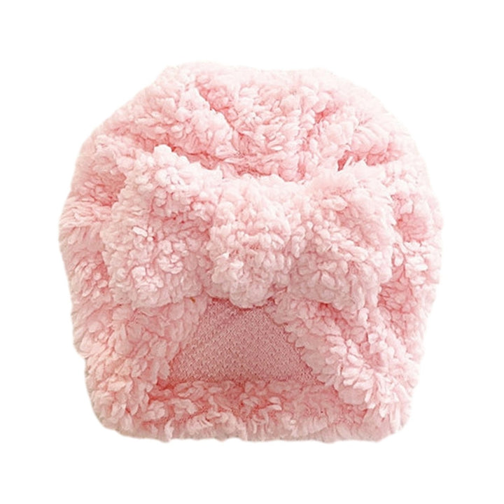 Fall Winter Baby Hat Cute Knot Bowknot Super Soft Faux Lambswool Thickened Warm Solid Color Infant Newborn Boy Girls Image 1