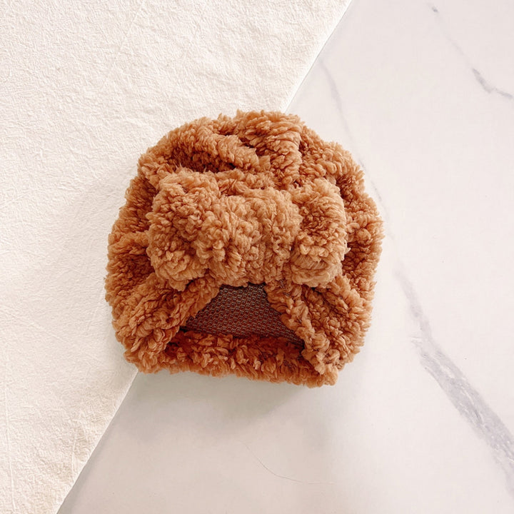 Fall Winter Baby Hat Cute Knot Bowknot Super Soft Faux Lambswool Thickened Warm Solid Color Infant Newborn Boy Girls Image 8