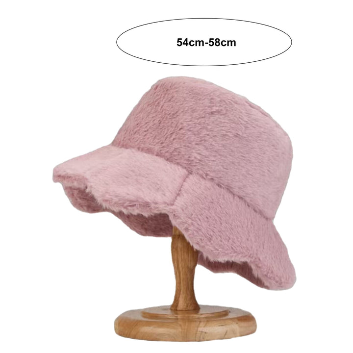 Women Winter Fisherman Hat Soft Plush Thick Windproof Flower Edge Flat Top Warm Cold Resistant Lightweight Outdoor Basin Image 10