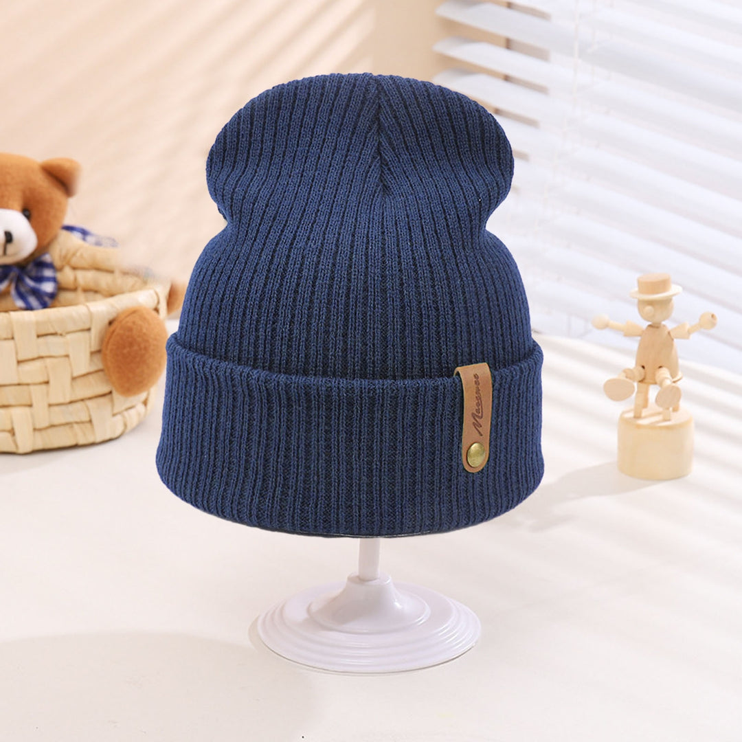 Unisex Winter Hat Thick Knitted Elastic Warm Solid Color No Brim Anti-slip Soft Windproof Women Men Cap Outdoor Beanie Image 7