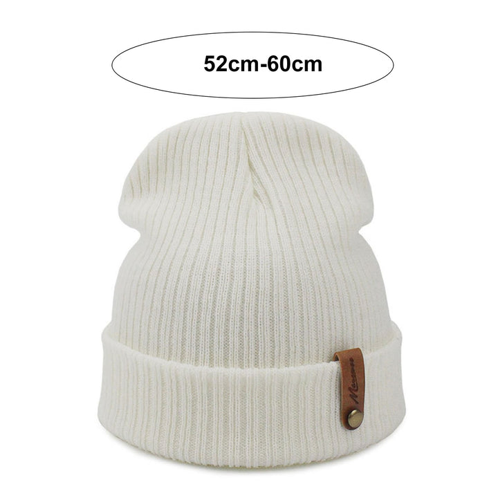 Unisex Winter Hat Thick Knitted Elastic Warm Solid Color No Brim Anti-slip Soft Windproof Women Men Cap Outdoor Beanie Image 10