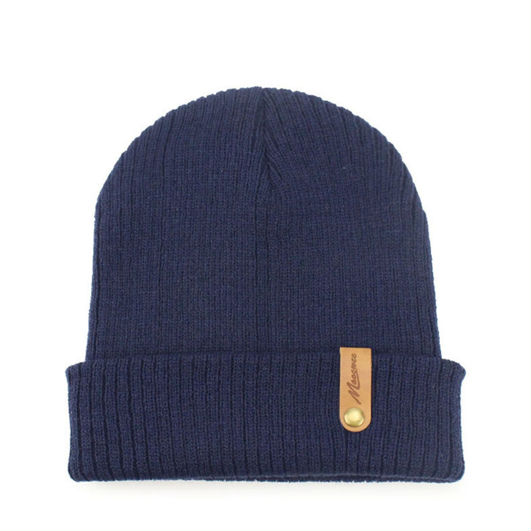 Unisex Winter Hat Thick Knitted Elastic Warm Solid Color No Brim Anti-slip Soft Windproof Women Men Cap Outdoor Beanie Image 11