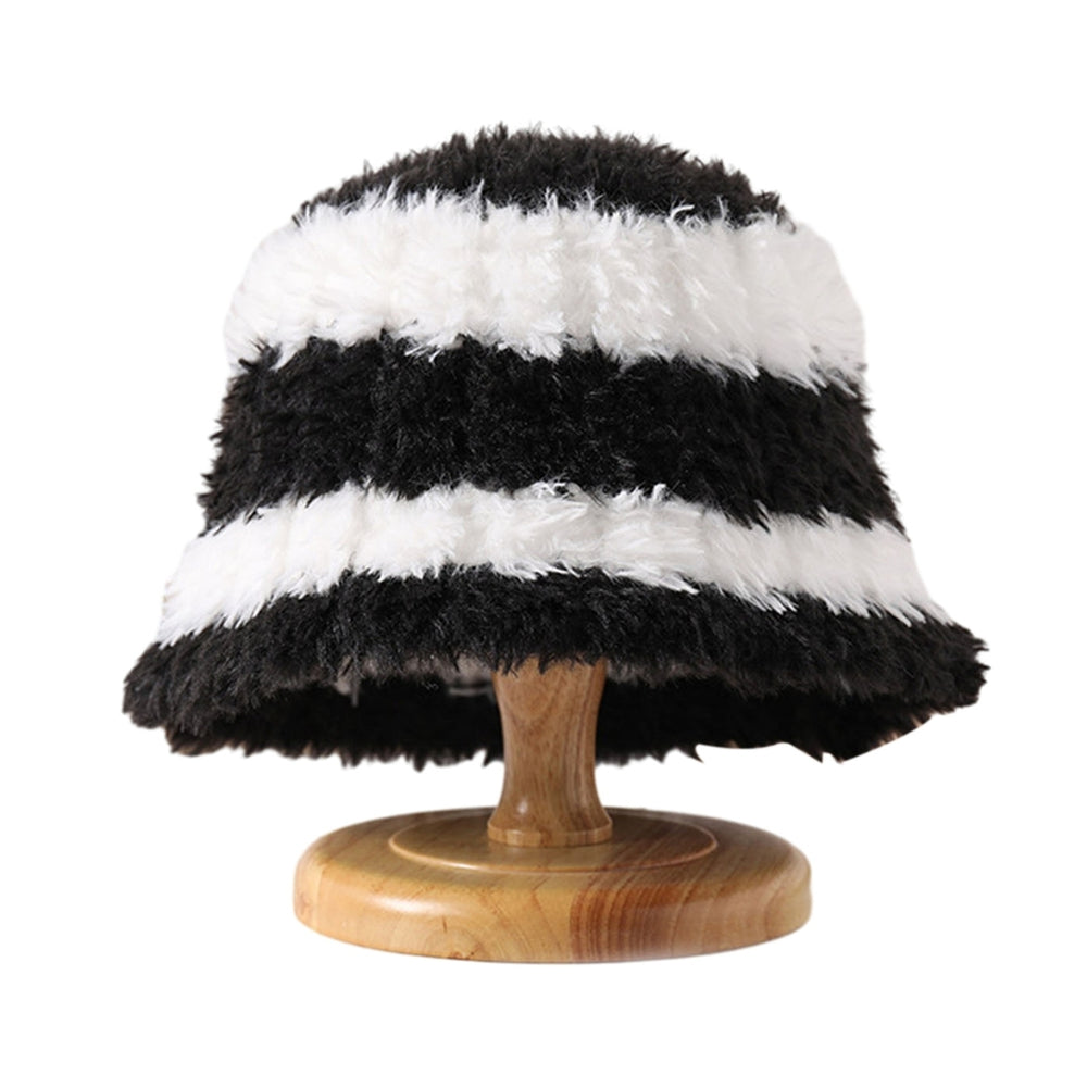 Stylish Plush Hat Warm Trendy Versatile Autumn Winter Thickened Design Fisherman Basin Hat for Women Image 2