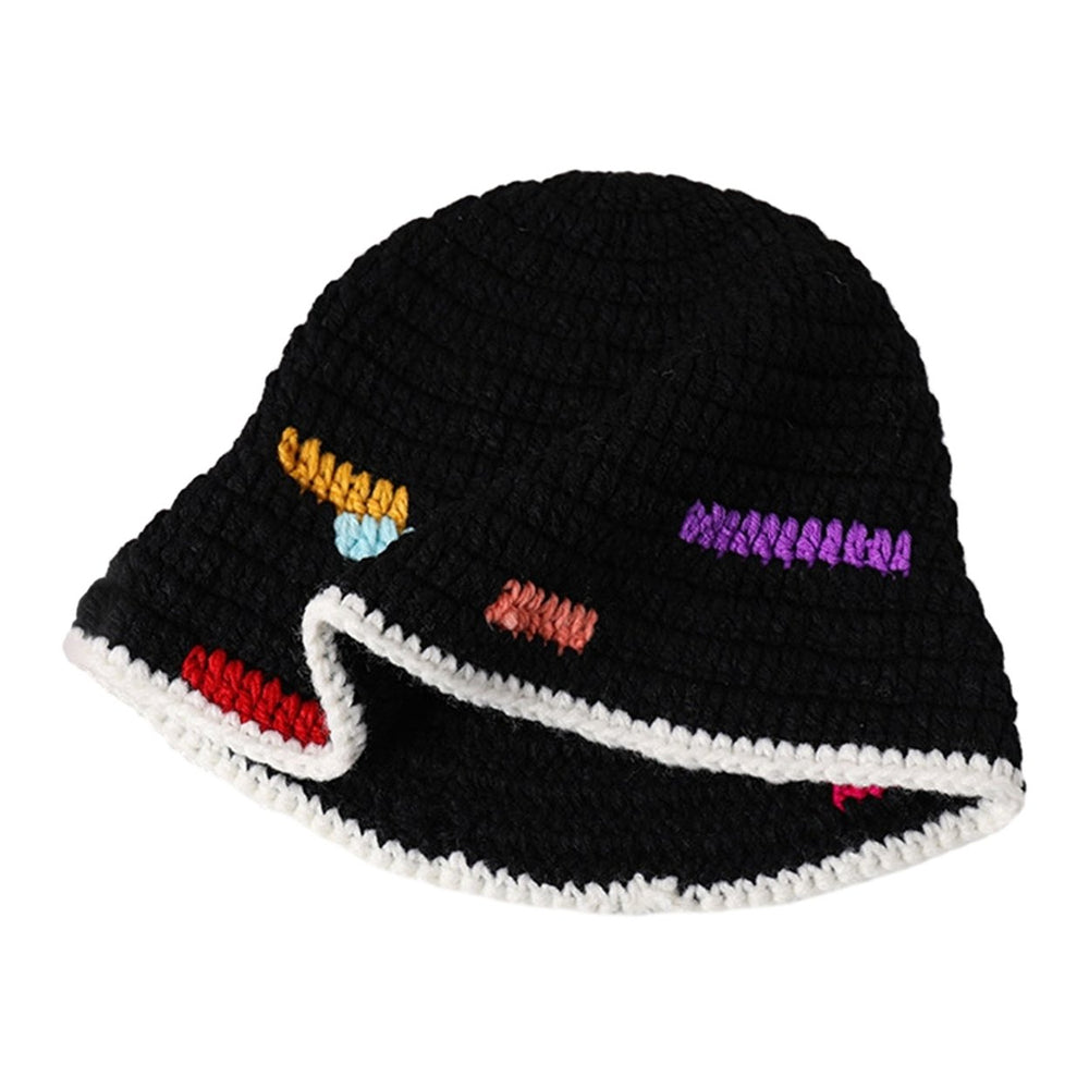 Women Autumn Winter Fisherman Hat Super Soft Female Lady Thicken Flat Top Hat Winter Warm Bucket Hat Image 2