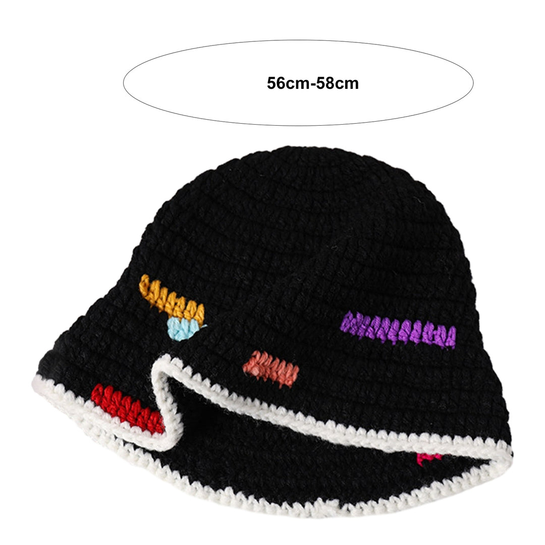 Women Autumn Winter Fisherman Hat Super Soft Female Lady Thicken Flat Top Hat Winter Warm Bucket Hat Image 10