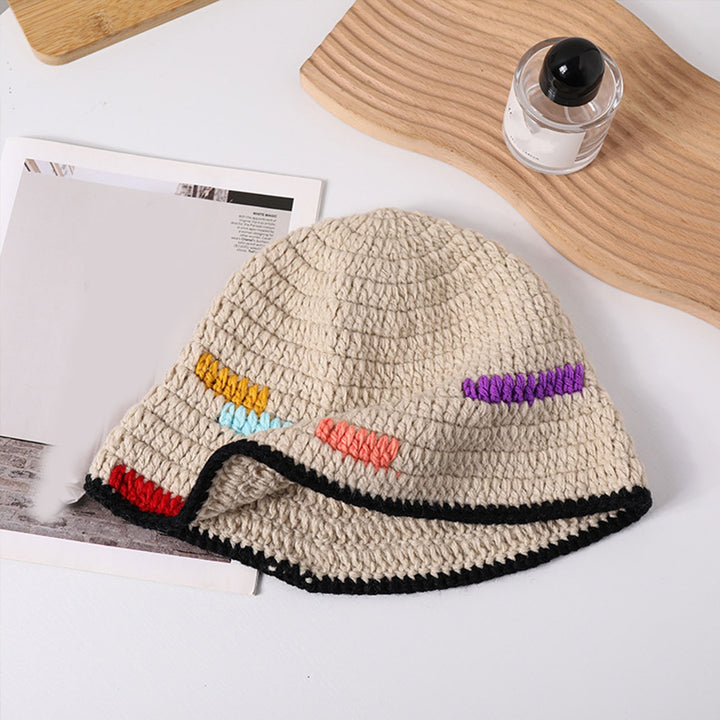 Women Autumn Winter Fisherman Hat Super Soft Female Lady Thicken Flat Top Hat Winter Warm Bucket Hat Image 11