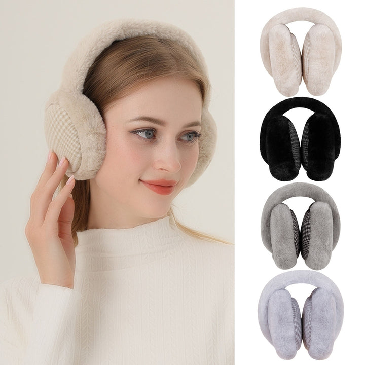 Unisex Folding Earmuffs Ear Cover Super Soft Ultra-Thick Cold Resistant Fashion Outdoor Winter Warm Plush Earmuffs Ear Image 1