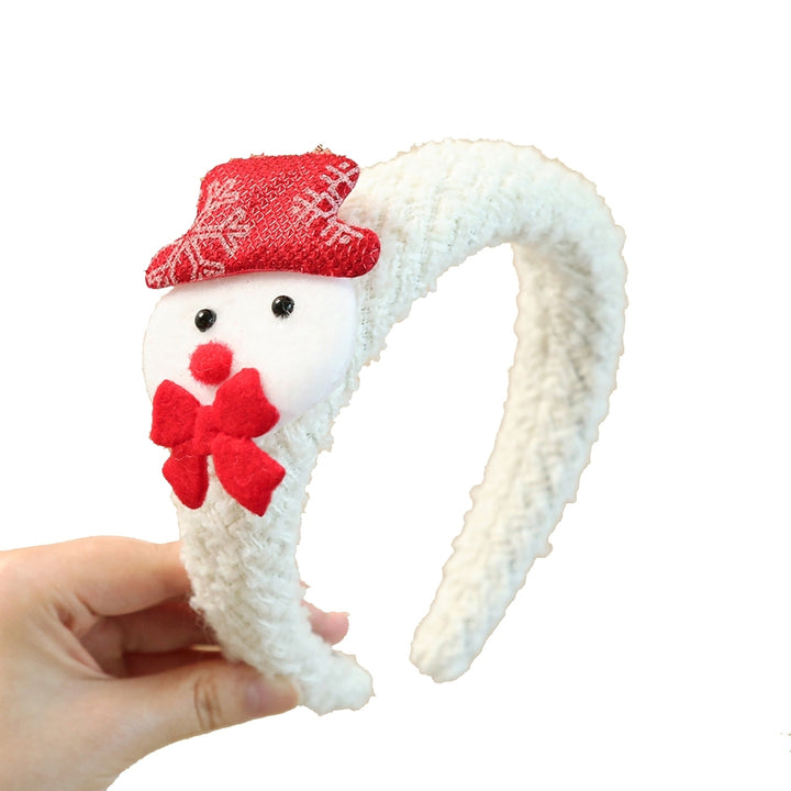 Christmas Santa Headband Tree Snowman Cloth Wrapped Adults Kids Cute Xmas Hair Band Hair Accessories Party Headwear Image 2