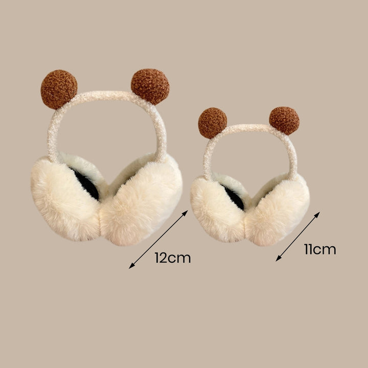 Winter Earmuffs Thick Soft Plush Ear Protection Color Matching Foldable Elastic Anti-slip Ear Cover Ear Warmers Outdoor Image 12