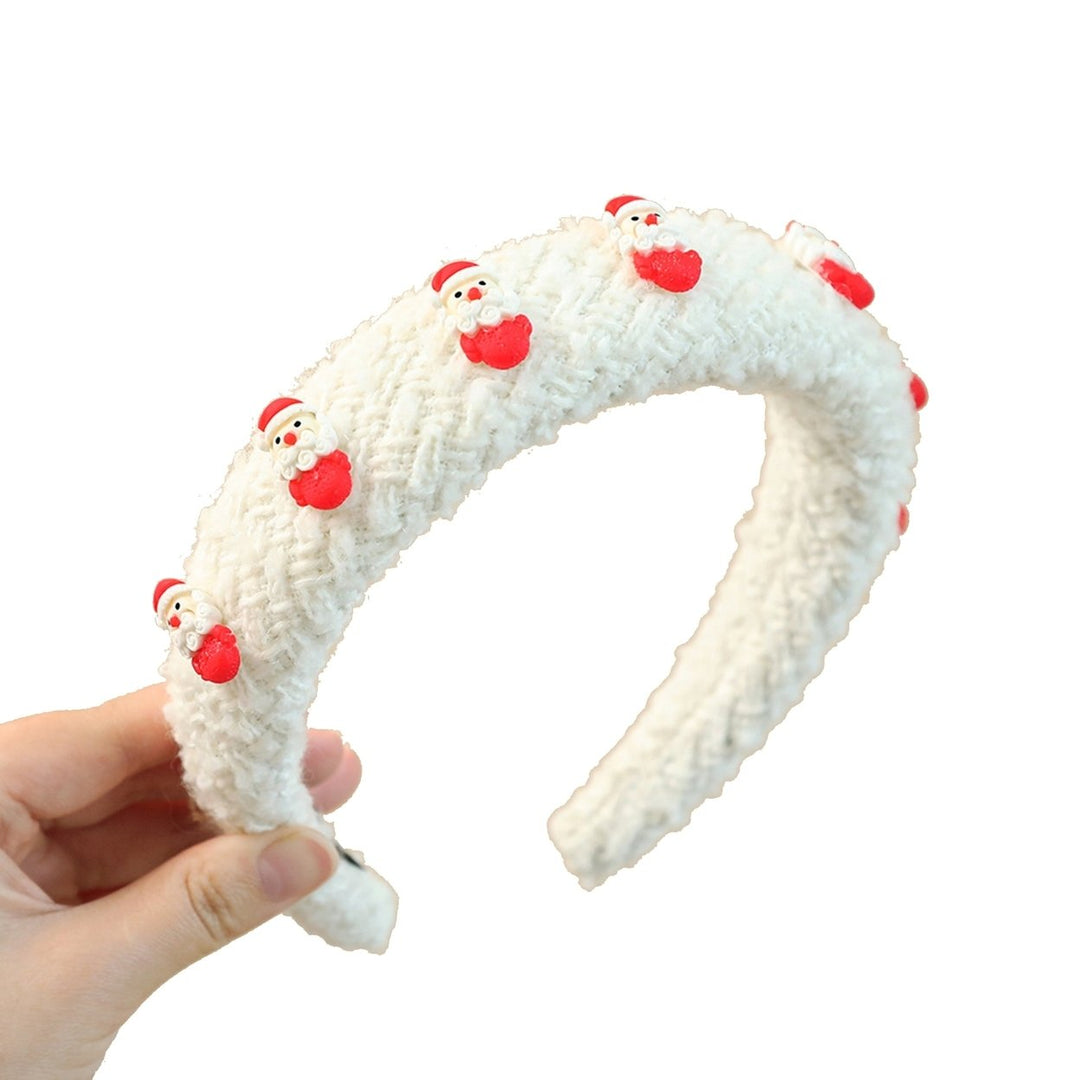 Christmas Santa Headband Tree Snowman Cloth Wrapped Adults Kids Cute Xmas Hair Band Hair Accessories Party Headwear Image 4