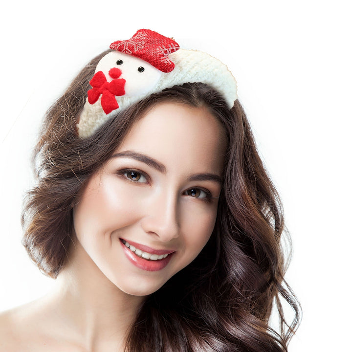Christmas Santa Headband Tree Snowman Cloth Wrapped Adults Kids Cute Xmas Hair Band Hair Accessories Party Headwear Image 11