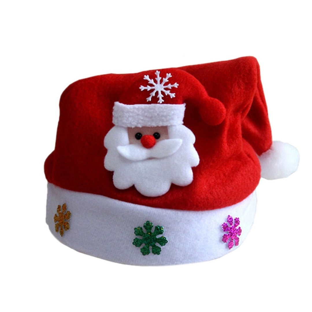 Christmas Hat 3D Santa Claus Elk Snowman Glitter Snowflake Adults Men Women Xmas Hat Festival Party Cosplay Costume Prop Image 4