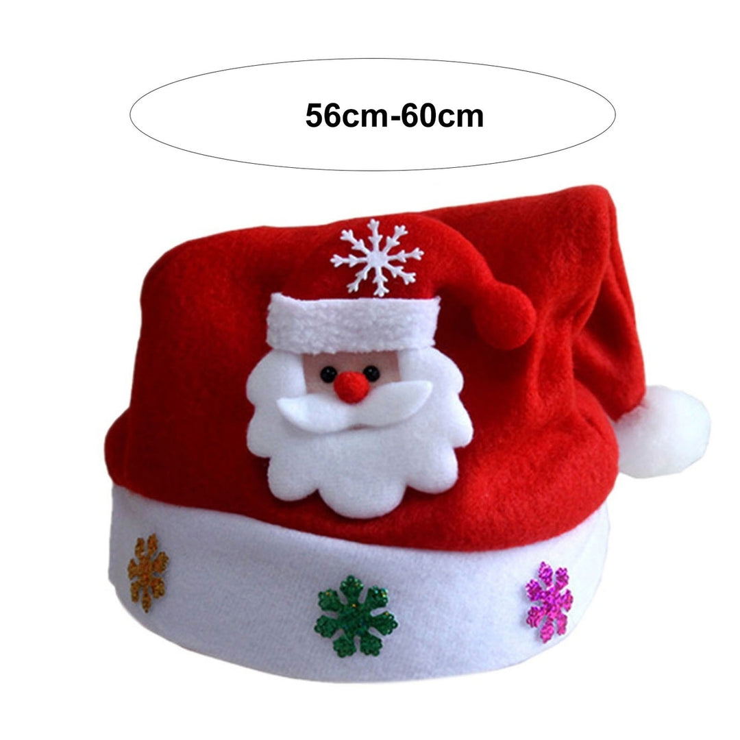 Christmas Hat 3D Santa Claus Elk Snowman Glitter Snowflake Adults Men Women Xmas Hat Festival Party Cosplay Costume Prop Image 8