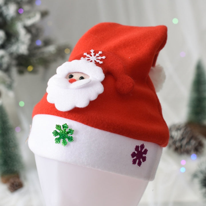 Christmas Hat 3D Santa Claus Elk Snowman Glitter Snowflake Adults Men Women Xmas Hat Festival Party Cosplay Costume Prop Image 10