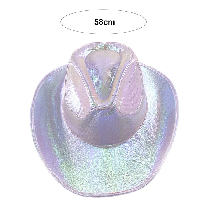 Cowgirl Hat Wireless Disco Luminous Colorful LED Glowing Light Bar Cap Unisex Hip Hop Style Image 8