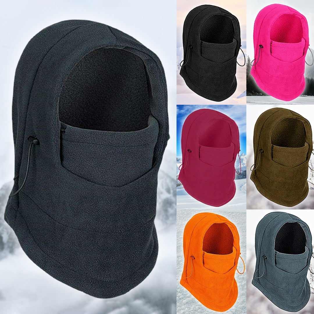 Fashion Warm Hats Integrated Ear Protection Breathable Waterproof Thermal Fleece Balaclava Hat Stylish Winter Headwear Image 1