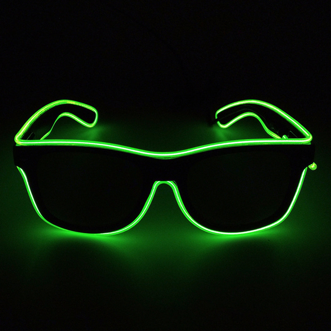 Party Sunglasses Light Up LED Unisex Wire Neon Glow in The Dark Lightweight Photo Prop Hip Hop Kids Adults KTV Glasses Image 10