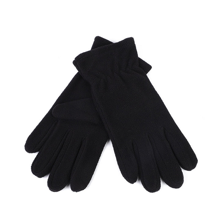 1 Pair Women Men Autumn Winter Gloves Warm Windproof Touch Screen Full Finger Mittens Polar Fleece Anti-slip Gloves Image 2