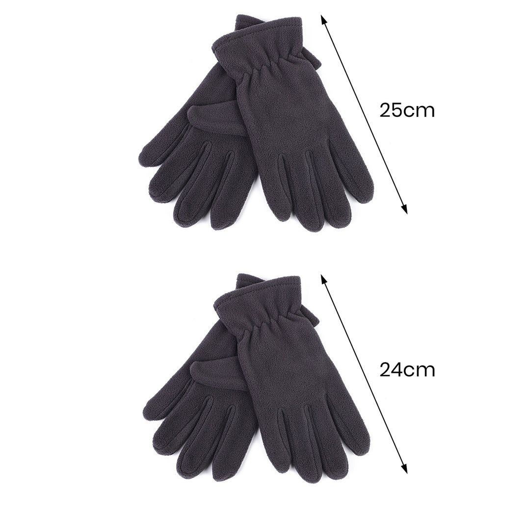 1 Pair Women Men Autumn Winter Gloves Warm Windproof Touch Screen Full Finger Mittens Polar Fleece Anti-slip Gloves Image 8