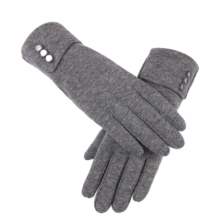 1 Pair Cozy Winter Fleece Gloves Gift Autumn Keep Warm Snow Delicate Design Minimalistic Christmas Gloves Image 4