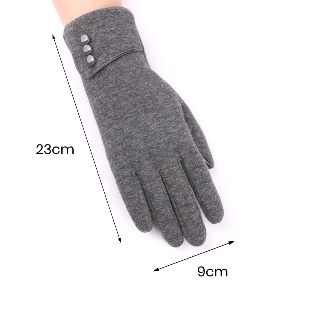 1 Pair Cozy Winter Fleece Gloves Gift Autumn Keep Warm Snow Delicate Design Minimalistic Christmas Gloves Image 10