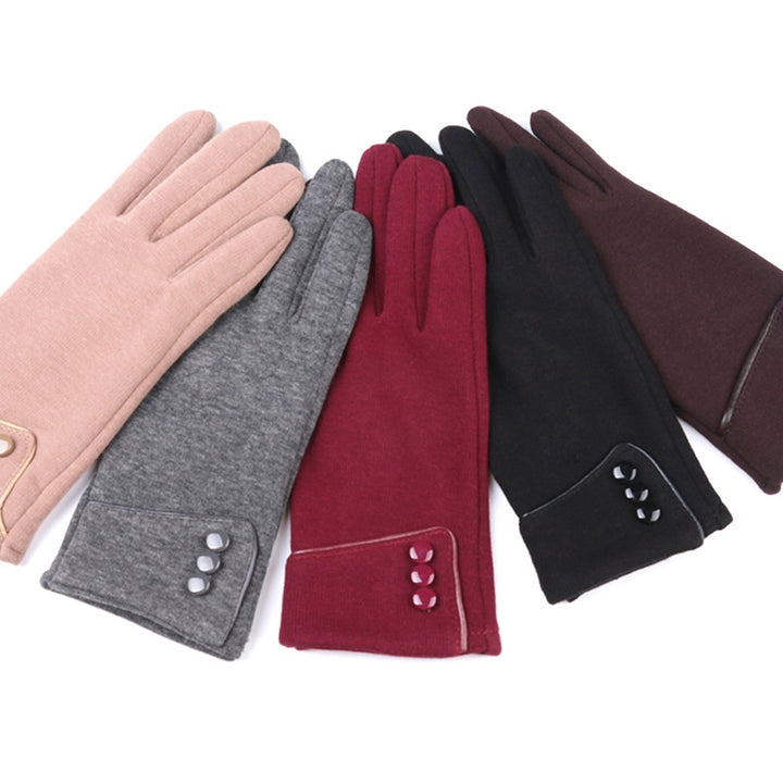 1 Pair Cozy Winter Fleece Gloves Gift Autumn Keep Warm Snow Delicate Design Minimalistic Christmas Gloves Image 11