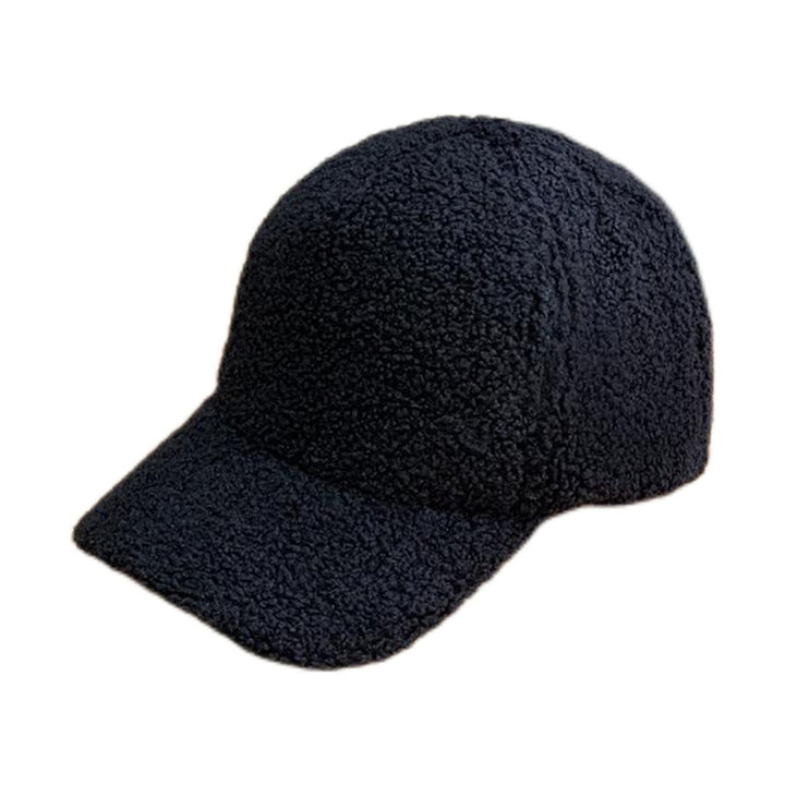 Plush Baseball Cap Autumn Winter Fuzzy Curved Brim Windproof Warm UV Protection Men Women Adults Outdoor Sports Casual Image 1