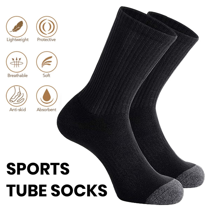 1 Pair Winter Fall Basketball Socks Color Matching High Elasticity Soft Warm Anti-slip Mid-tube No Image 6