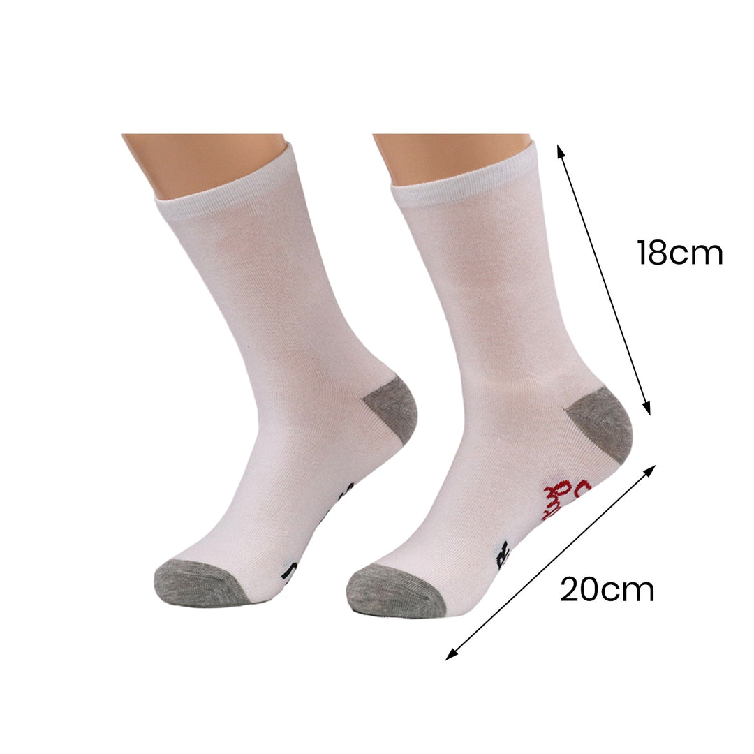 1 Pair NURSE IS OFF DUTY Letter Print Socks Mid-tube Anti-slip Fun Cotton Socks Men Women Floor Socks Image 7