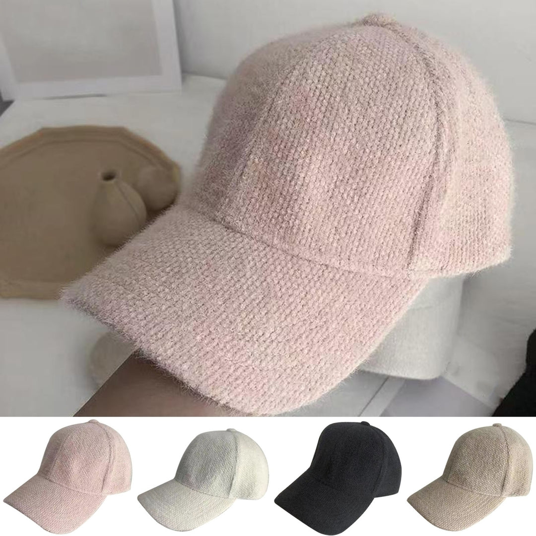 Stylish Baseball Hat Casual Keep Warmth All-match Thickened Design Comfortable Hat for Comfort Sun Protection Image 1