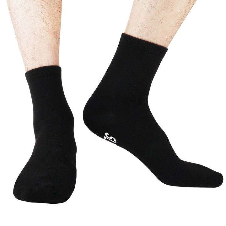 1 Pair Funny Cotton Socks Mid-tube Letter Print High Elasticity Anti-slip Soft No Odor Unisex Anti-shrink Sports Image 4