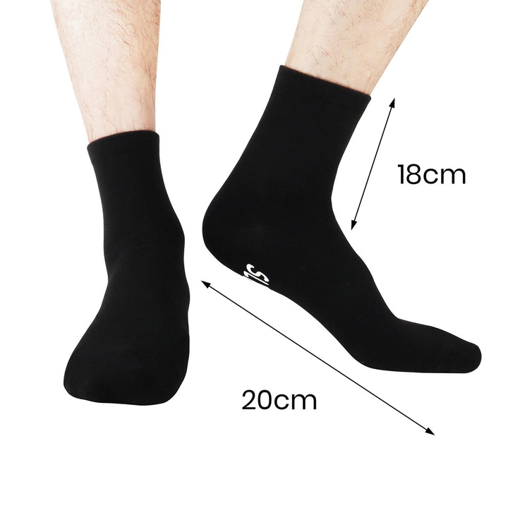1 Pair Funny Cotton Socks Mid-tube Letter Print High Elasticity Anti-slip Soft No Odor Unisex Anti-shrink Sports Image 6