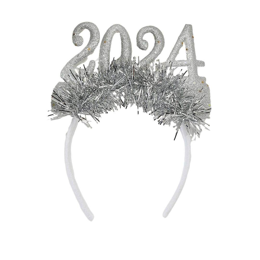 2024 Years Party Hairband Trendy Convenient Perfect Fitting Headgear for Beautiful Hair Decoration Image 4