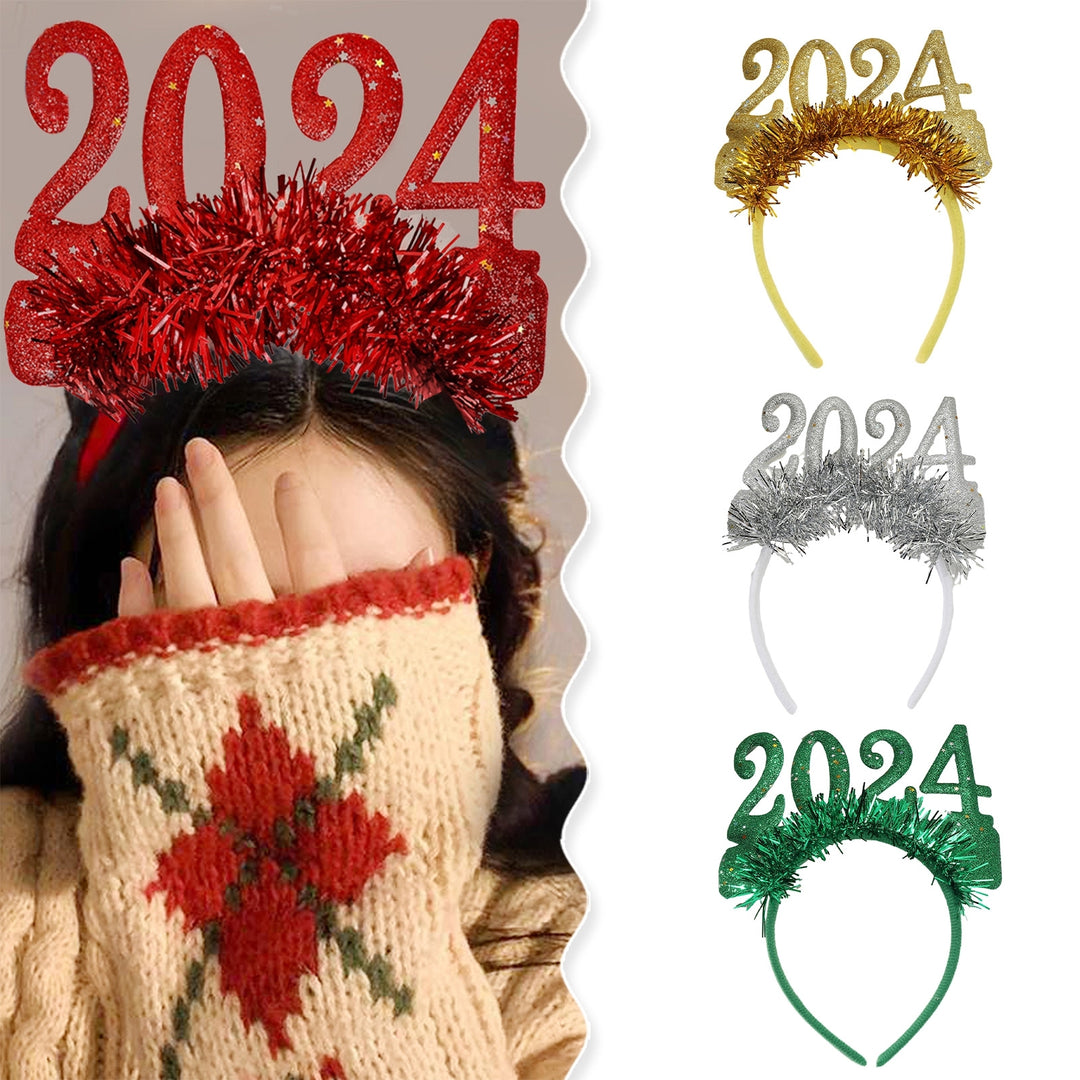 2024 Years Party Hairband Trendy Convenient Perfect Fitting Headgear for Beautiful Hair Decoration Image 6