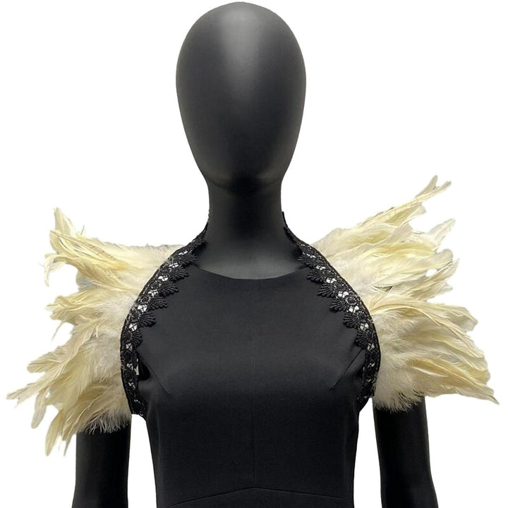 Feather Shrug Shawl Shoulder Wrap Cape Soft Adjustable Gothic Cosplay Party Body Stage Performance Fake Collar Dancer Image 6