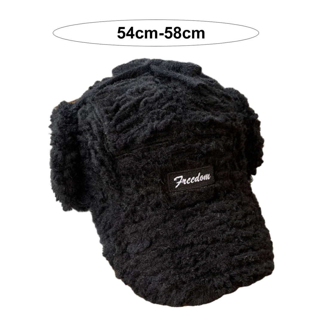 Winter Ladies Hat Earflaps Ear Protection Thickened Plush Long Brim Sunshade Lace Up Strap Windproof Lei Feng Cap Winter Image 10