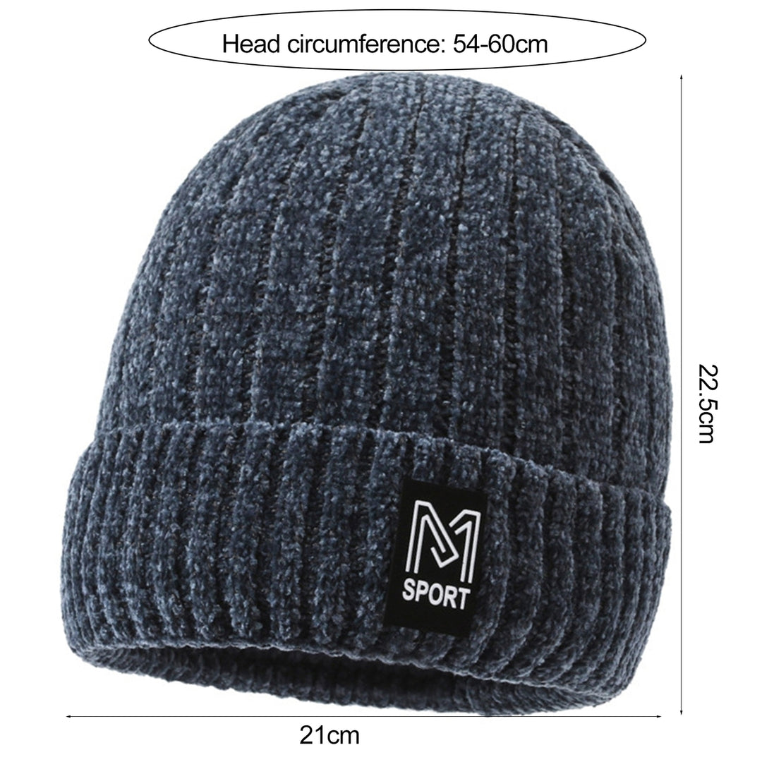 Winter Warm Hat Super Soft High Elastic Ultra-Thick Solid Color Cold Weather Protection Cozy Thermal Hat Image 12